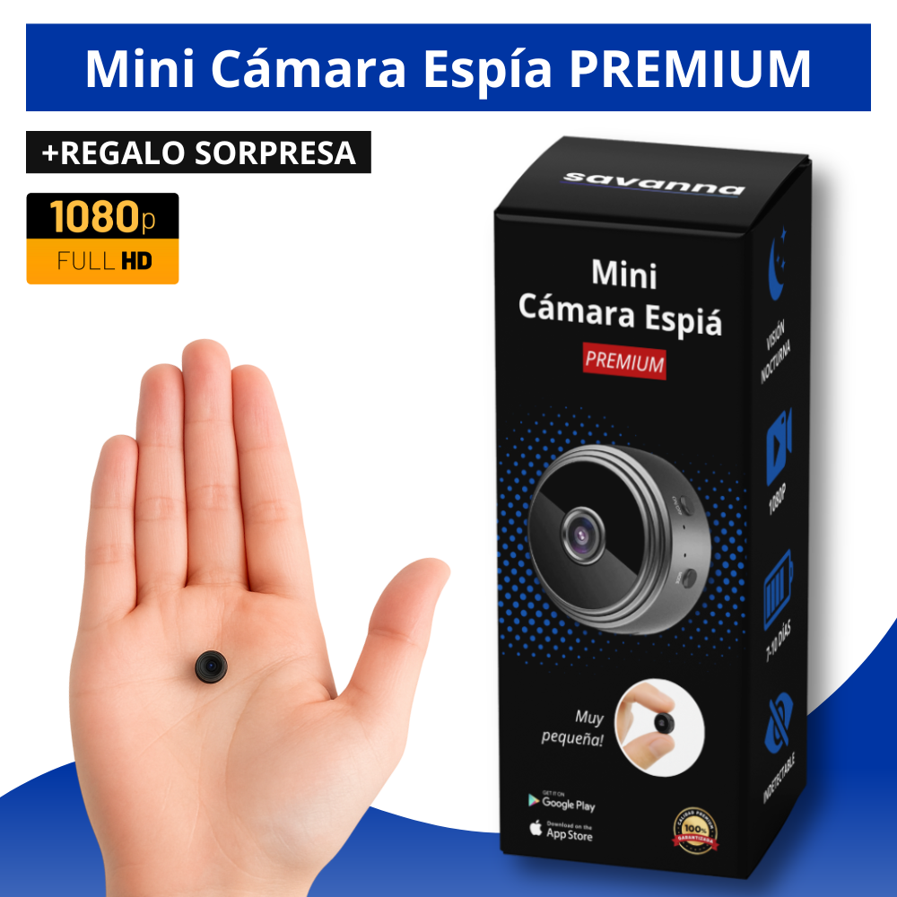Mini Cámara Espía PREMIUM + Regalo Sorpresa [1080P ULTRA HD]